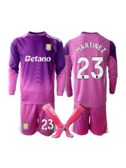 Aston Villa Emiliano Martinez #23 Målvakt Replika Tredje Kläder Barn 2025-26 Långärmad (+ byxor)